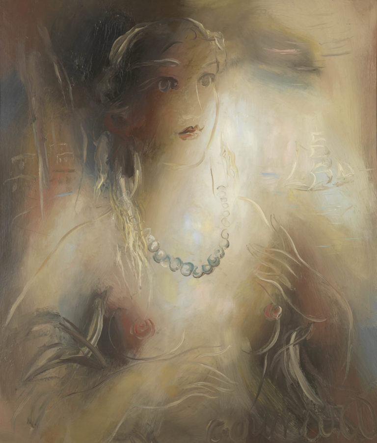 Female figure with necklace, 1932
oil on hardboard
82 x 66 cm
